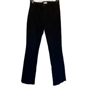 L'Agence Oriana High Rise Straight Jeans - Noir